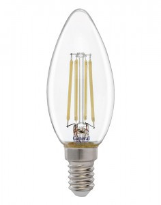 Фотография товара 'General lamp 650009 Светодиодная LED лампа E14 12W 4500K 4K 35x98 GLDEN-CS-12-230-E14-4500'