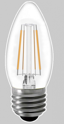 Фотография товара 'General lamp 649976 Светодиодная LED лампа свеча C37 E27 8W GLDEN-CS-8-230-E27-6500'