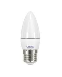 Фотография товара 'General lamp 638600 Светодиодная LED лампа свеча E27(е27) 8W GLDEN-CF-8-230-E27-4500'