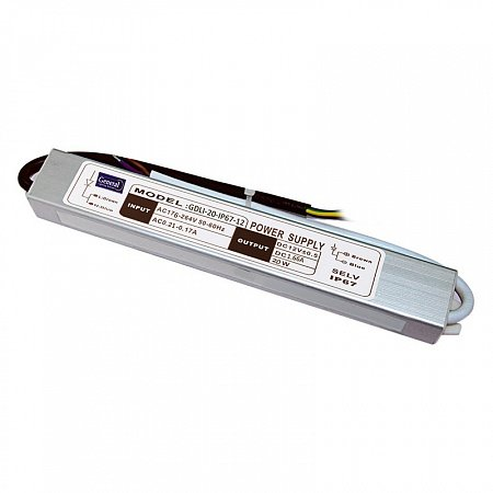 Фотография товара 'General lamp 513100 Светодиодный драйвер GDLI-20-IP67-12'