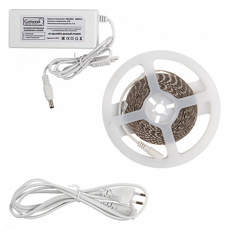 Фотография товара 'General lamp 501022 Комплект GLS-2835-120-9.6-12-IP20-PRO-3-5-KIT'