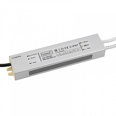 Фотография товара 'General lamp 513300 Светодиодный драйвер GDLI-60-IP67-12'
